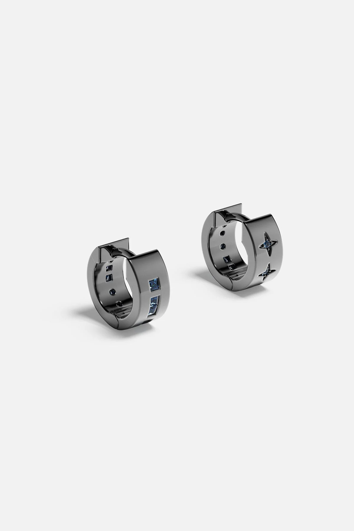 LOVE Morse Code Huggie Earrings - Image 3